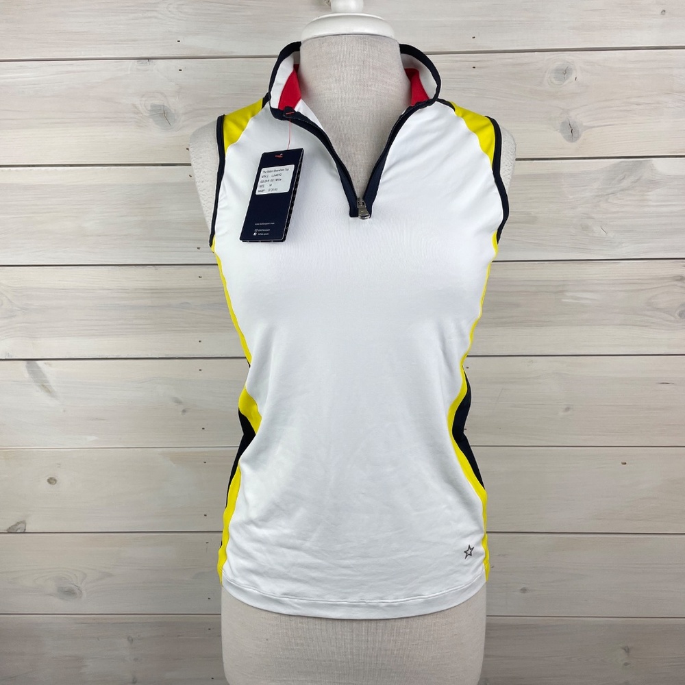 Lohla Sport Robin White Sleeveless Athletic Tank ROBIN - NWT